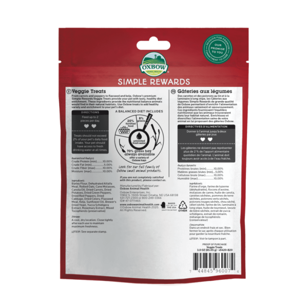 Simple Rewards Veggie Treats